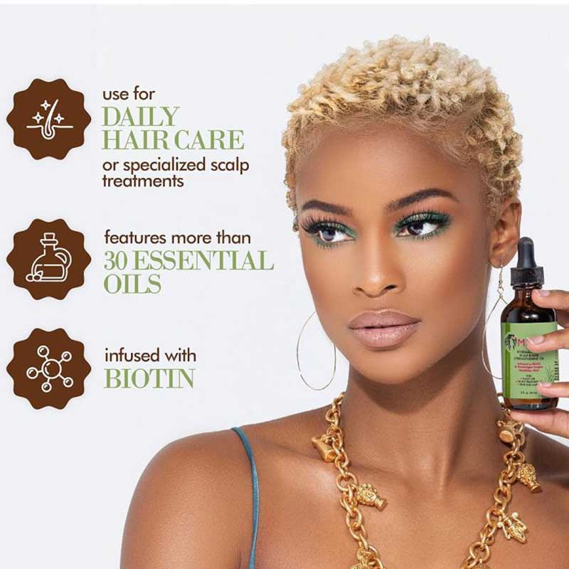 روغن ضد ریزش و تغذیه کننده مو رزماری و نعناع میله Mielle مدل Organics Rosemary Mint Scalp & Hair حجم 59ml