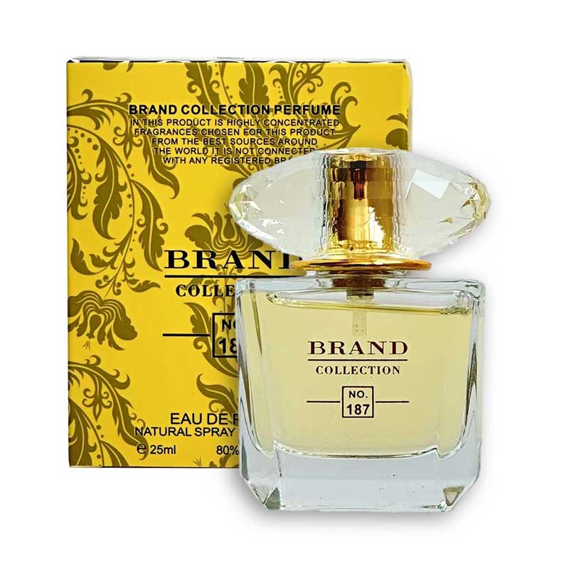 ادکلن برند کالکشن Brand Collection کد 187 رایحه Versace Yellow Diamond حجم 25ml