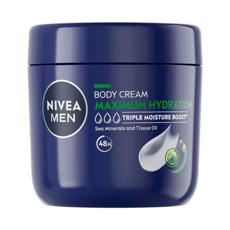کرم دست و بدن آبرسان 3 برابر مردانه نیوآ Nivea مدل Deep حجم 400ml
