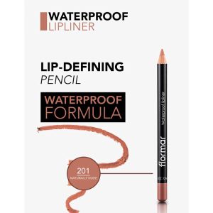 مداد لب ضد آب Waterproof فلورمار Flormar رنگ 201 Naturally Nude