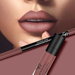 کیت خط لب و رژ لب مایع گلدن رز Golden Rose مدل Matte Lipkit رنگ Rose Taupe