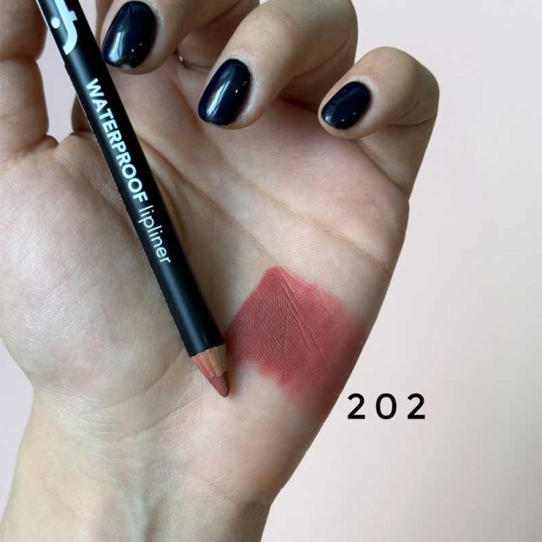 مداد لب ضد آب Waterproof فلورمار Flormar رنگ 202 Soft Pink Brown