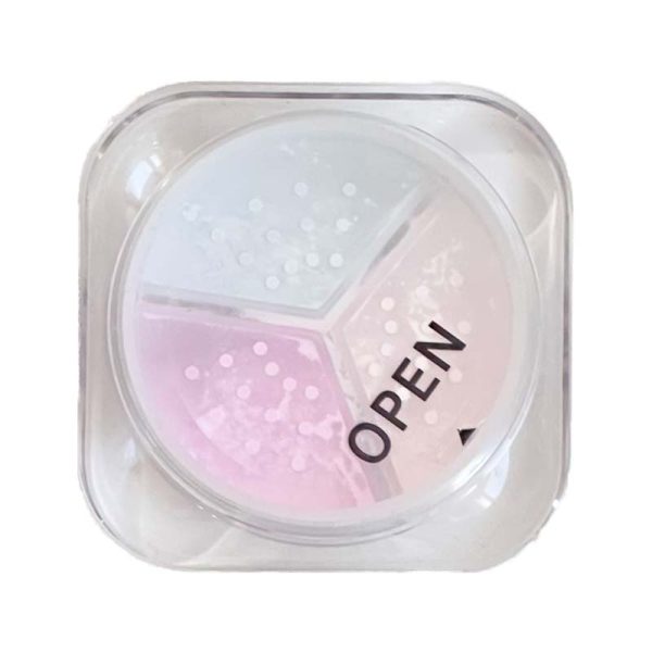 پودر فیکس سه رنگ GAGK مدل Tri Color Loose Powder