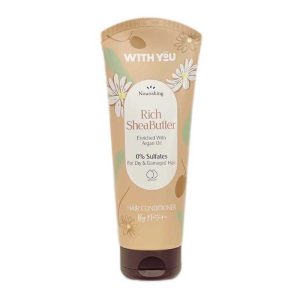ماسک مو نرم کننده تقویت و تغذیه کننده مو ویت یو With You مناسب موهای خشک و آسیب دیده مدل Rich Shea Butter حجم 200ml