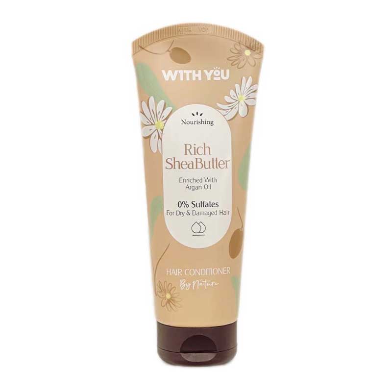 ماسک مو نرم کننده تقویت و تغذیه کننده مو ویت یو With You مناسب موهای خشک و آسیب دیده مدل Rich Shea Butter حجم 200ml