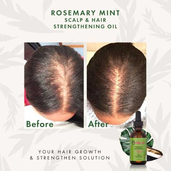روغن ضد ریزش و تغذیه کننده مو رزماری و نعناع میله Mielle مدل Organics Rosemary Mint Scalp & Hair حجم 59ml