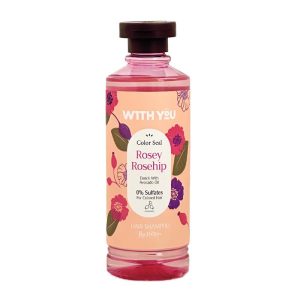 شامپو مخصوص موهای رنگ شده حاوی رز و روغن آووکادو ویت یو With You مدل Rosey Rosehip حجم 300ml