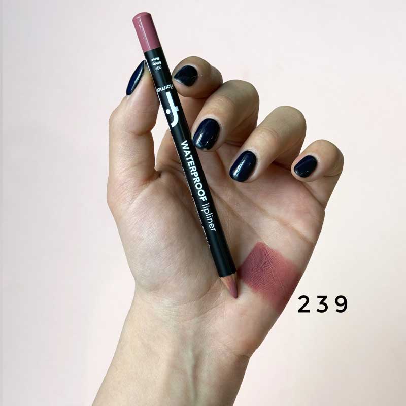 مداد لب ضد آب Waterproof فلورمار Flormar رنگ 239 Misty Rose