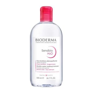 محلول پاک کننده آرایش مناسب پوست حساس بایودرما Bioderma مدل Sensibio H2o حجم 500ml