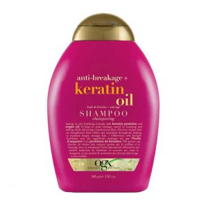 شامپو مو کراتینه و ضد شکنندگی بدون سولفات او جی ایکس Ogx مدل Anti Breakage Keratin Oil حجم 385ml