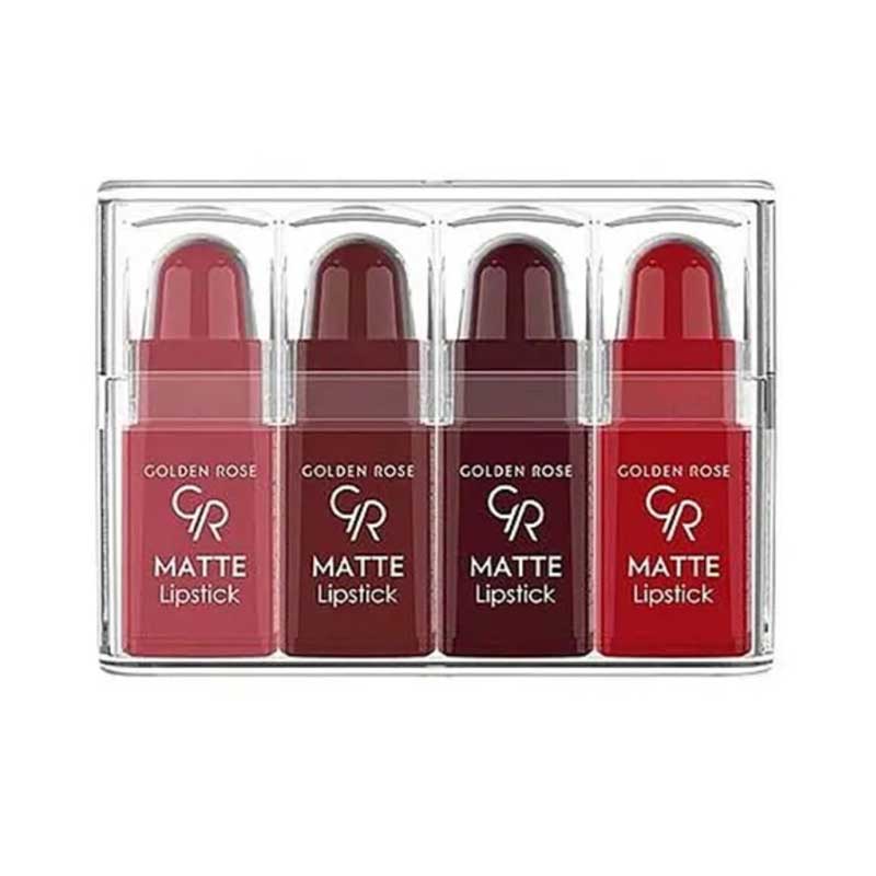 پک 4 عددی رژ لب مینی گلدن رز Golden Rose مدل Mix