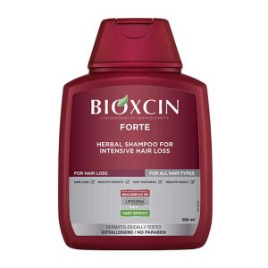 شامپو مو ترمیم کننده و ضد ریزش بیوکسین فورته Bioxcin مدل Forte مناسب برای انواع مو حجم 300ml