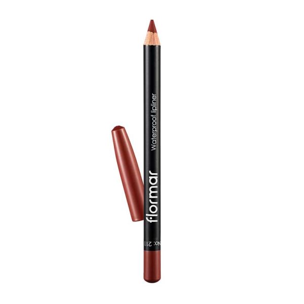 مداد لب ضد آب Waterproof فلورمار Flormar رنگ 211 Classical Brown