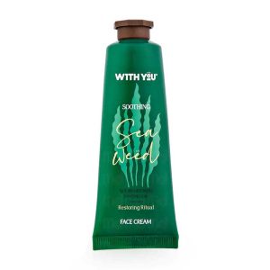 کرم مرطوب کننده و آبرسان حاوی عصاره جلبک دریایی و روغن تامانو ویت یو With You مدل Sea Weed حجم 50ml