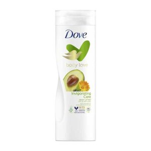 لوسیون بدن داو Dove مدل Invigorating Care رایحه آووکادو و گل همیشه بهاری حجم 400ml