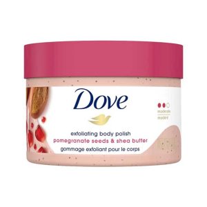اسکراب صورت و بدن لایه بردار داو Dove مدل Pomegranate Seeds & Shea Butter حجم 298g