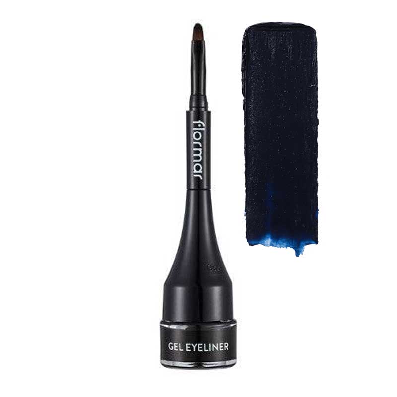 خط چشم ژلی حاوی رنگدانه قوی مدل آبی Deep Ocean Blue فلورمار Flormar