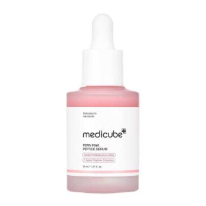 سرم صورتی روشن کننده پپتاید و PDRN مدی کیوب Medicube مدل PDRN Pink Peptide Serum حجم 30ml