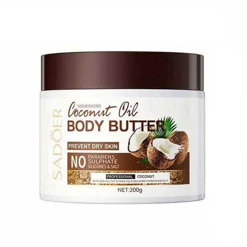 کره بدن نارگیل سادور Sadoer مدل Body butter حجم 200g