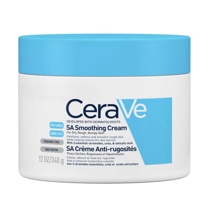 کرم مرطوب کننده و آبرسان پوست خشک سراوی CeraVe مدل SA Smoothing Cream حجم 340ml
