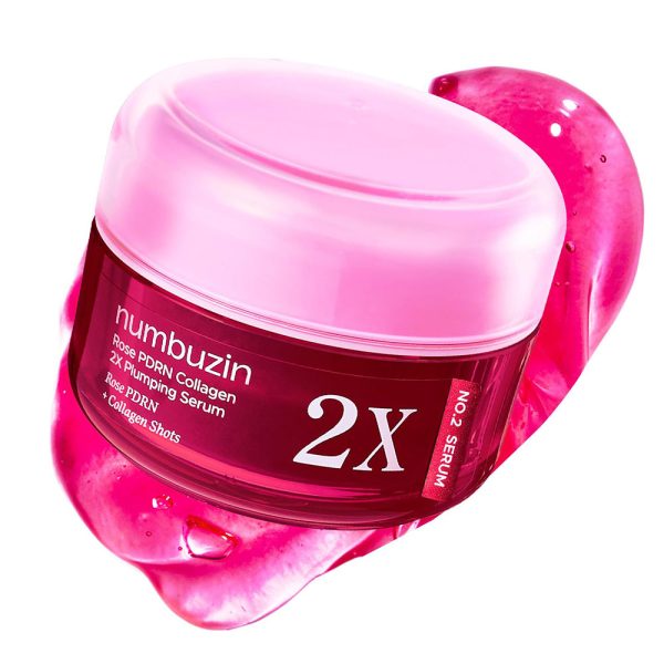 سرم PDRN رز کلاژن 2x شماره 2 نامبوزین حجم دهنده و جوانساز پوست NUMBUZIN No. 2 Rose PDRN Collagen 2X Plumping Serum - Image 3
