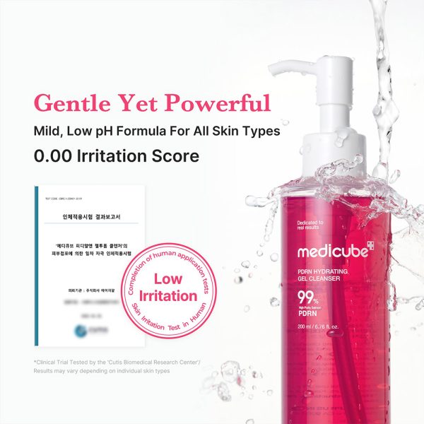 ژل شوینده PDRN مدی کیوب لایه بردار ملایم و روشن کننده پوست MEDICUBE PDRN Hydrating Gel Cleanser - Image 2