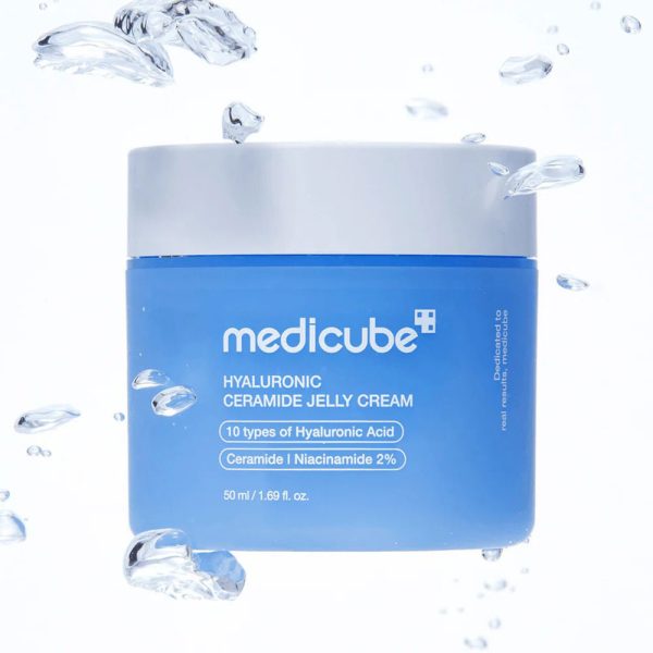 ژل کرم هیالورونیک اسید و سراماید مدی کیوب Medicube Hyaluronic Ceramide Jelly Cream - Image 4