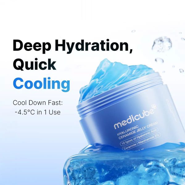 ژل کرم هیالورونیک اسید و سراماید مدی کیوب Medicube Hyaluronic Ceramide Jelly Cream - Image 2