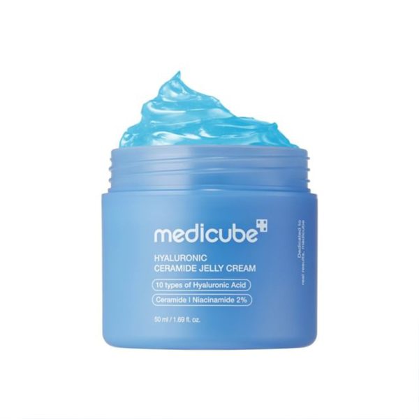 ژل کرم هیالورونیک اسید و سراماید مدی کیوب Medicube Hyaluronic Ceramide Jelly Cream - Image 3