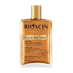 اسپری روغنی شاین صورت و بدن و مو بیوکسین Bioxcin مدل Gold On Skin حجم 100ml