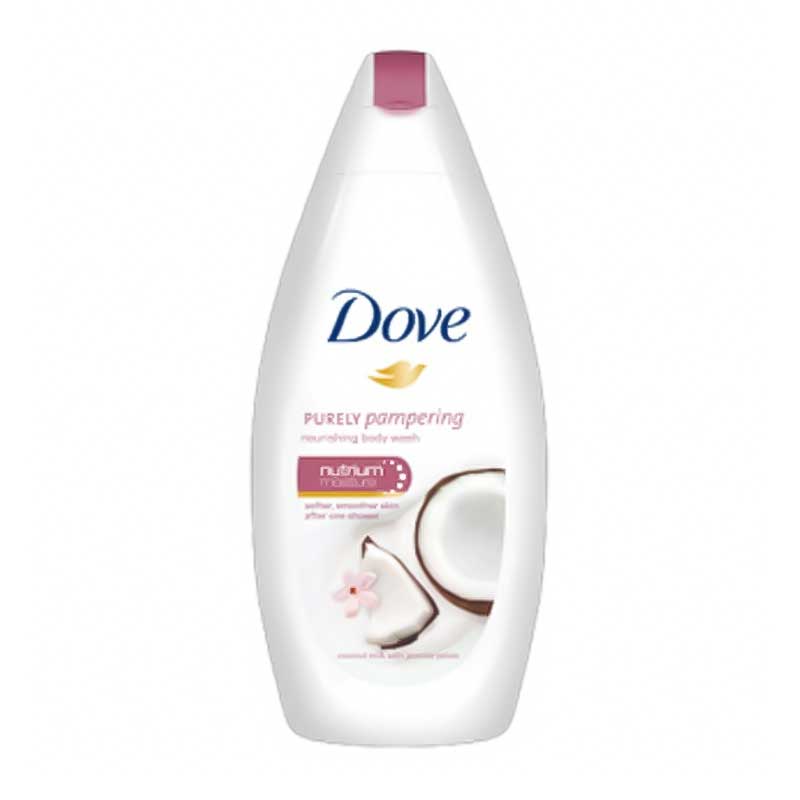 شامپو بدن شیر نارگیل و گلبرگ یاسمین داو Dove مدل Purely Pampering حجم 500ml