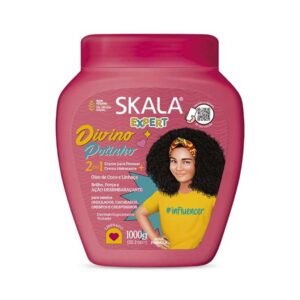 ماسک مو حالت دهنده ضد وز و گره موی کودک 2 در 1 اسکالا Skala مدل Divino Potinho Kids حجم 1000g