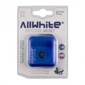 نخ دندان قرقره ای آل وایت All White مدل نعنایی Micro Mint