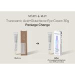 کرم دور چشم ضد لک و روشن کننده گلوتاتیون و ترانگزامیک اسید مری اند می Mary & May مدل Tranexamic Acid+ Glutathion Eye Cream حجم 30ml