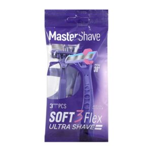 پک سه عددی تیغ اصلاح زنانه مستر شیو Master Shave مدل 3 لبه Soft 3 Flex