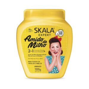 ماسک مو ترمیم و احیا کننده مو مخصوص موخوره و موهای آسیب دیده اسکالا Skala مدل Amido De Milho حجم 1000g