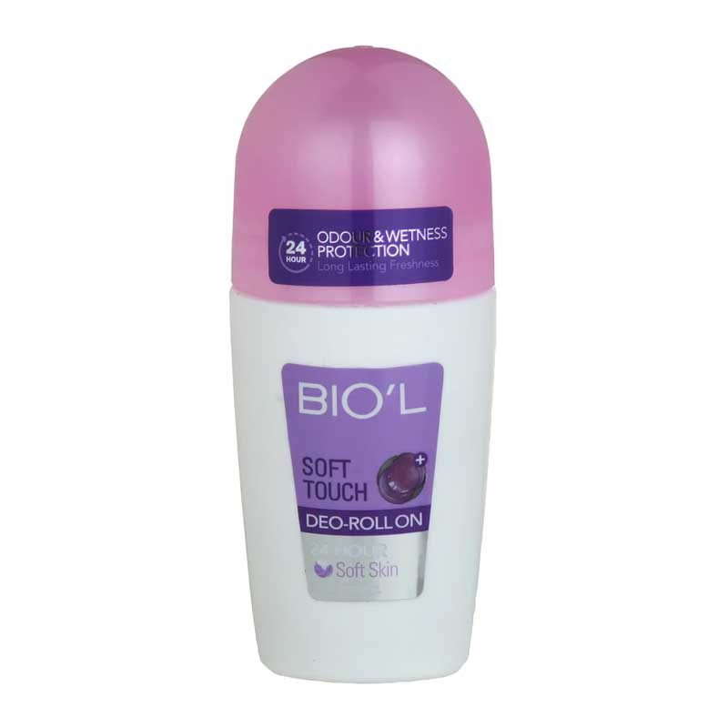 رول ضد تعریق زنانه بیول Biol مدل Soft Touch حجم 75ml