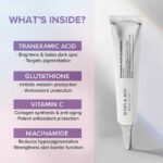 کرم دور چشم ضد لک و روشن کننده گلوتاتیون و ترانگزامیک اسید مری اند می Mary & May مدل Tranexamic Acid+ Glutathion Eye Cream حجم 30ml