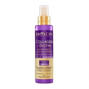 اسپری دوفاز حجم دهنده و ضد ريزش حاوی كلاژن و بيوتين بیوکسین Bioxcin مدل Collagen حجم 150ml