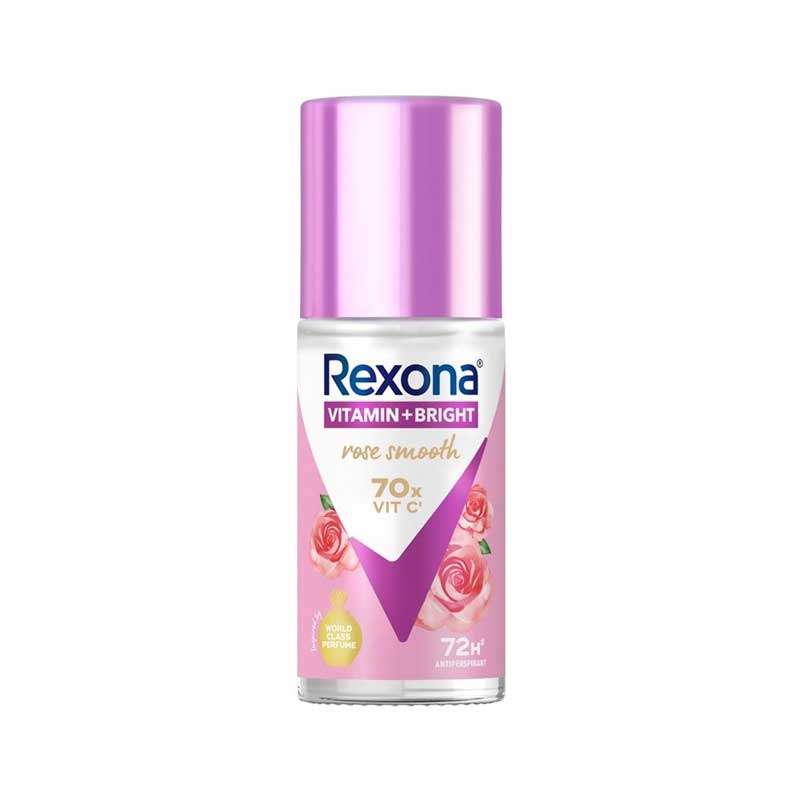 مام رول ضد تعریق زنانه Vitamin+Bright رکسونا Rexona مدل Rose Smooth حجم 45ml