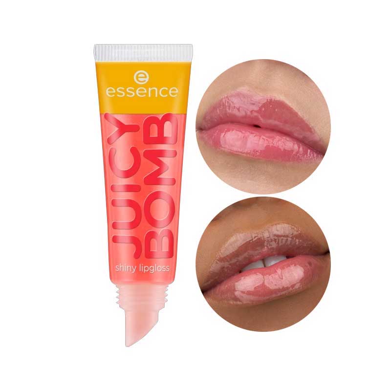 لیپ گلاس براق اسنس Essence مدل Juicy Bomb رنگ 103 Proud Papaya حجم 10ml