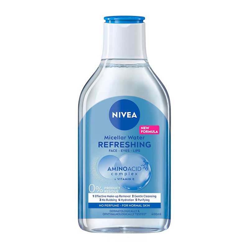 میسلار واتر حاوی آمینو اسید نیوا Nivea مدل Rinfrescante حجم 400ml
