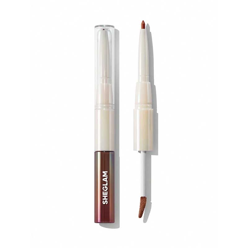 لیپ گلاس و خط لب دو طرفه شیگلم Sheglam مدل Lip Rules Liner & Gloss Pen