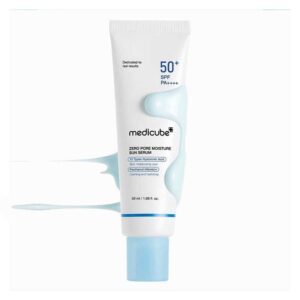 سرم ضد آفتاب کنترل منافذ مدی کیوب Medicube مدل Zero Pore Moisture Sun Serum حجم 50ml