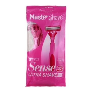 پک 3 عددی تیغ اصلاح زنانه مستر شیو Master Shave مدل 3 لبه Sense 3