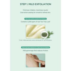 ژل پیلینگ ضد جوش تی تریکا سنتلا اسکین 1004 Centella SKIN مدل Tea-Trica Mild Peeling Gel حجم 125ml