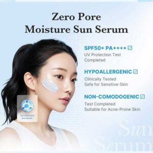 سرم ضد آفتاب کنترل منافذ مدی کیوب Medicube مدل Zero Pore Moisture Sun Serum حجم 50ml