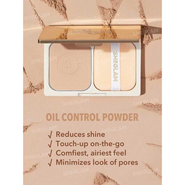 پنکک چند کاره کنترل چربی پوست شیگلم Sheglam مدل Velvet Veil Oil Control