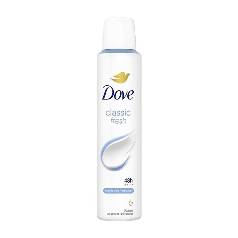 اسپری ضد تعریق 48 ساعته داو Dove مدل Classic Fresh حجم 250ml