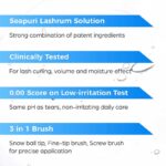 سرم تقویت مژه سی پوری Seapuri مدل Lashrum Eyelash Enhancing Serum حجم 10g